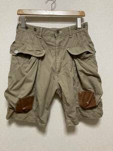 KAPITAL Kapital cargo short pants TYPE - size 2 leather cargo pants shorts 