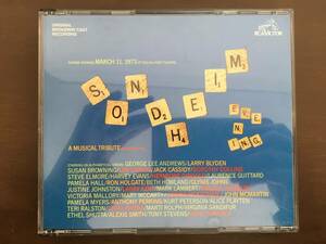 2CD/SONDHEIM : A MUSICAL TRIBUTE　ORIGINAL BROADWAY CAST RECORDING/【J20】 /中古