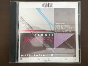 CD/PROKOFIEV : PIANO SONATAS 1,2 & 3, VISIONS FUGITIVES　MATTI RAEKALLIO/【J20】 /中古