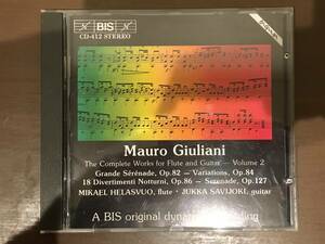 CD/Giuliani : Music for Flute & Guitar, Vol.2　Helasvuo/Savijoki /【J20】 /中古