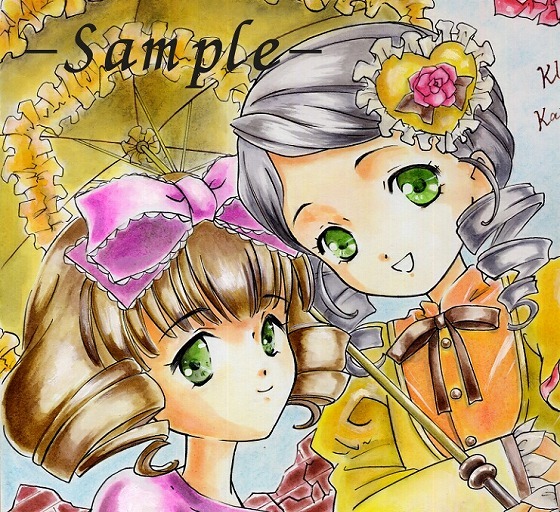 ▽Doujinshi Hand-Drawn artwork illustration colored paper Rozen Maiden Hinaichigo & Kinitojaku 2 Free shipping, comics, anime goods, others