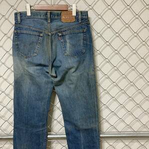 80s Levi's 501-0115 リーバイス 85年製 USA製 ボタン裏653 内股シングル デニムパンツ ジーンズ 34×36の画像2