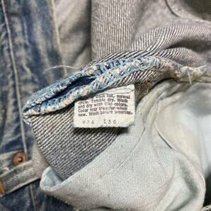 80s Levi's 501-0115 リーバイス 85年製 USA製 ボタン裏653 内股シングル デニムパンツ ジーンズ 34×36の画像9