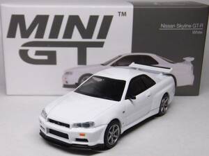 MINI GT★ニッサン スカイライン GT-R (R34) V-Spec N1 ホワイト MGT00397-R Nissan R34 Vスペック White 1/64 TSM
