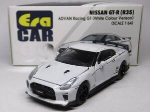 Era CAR★日産 GT-R (R35) ADVAN Racing GT (White Colour Version) NISSAN アドバン 1/64 エラカー 99