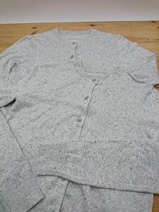 ◆H&M◆カーディガン◆2点◆グレー◆レーヨン67%ナイロン30%コットン3%◆E-2302WE10◆