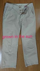 grown in the sun チノパンツ 綿 サイズ 1