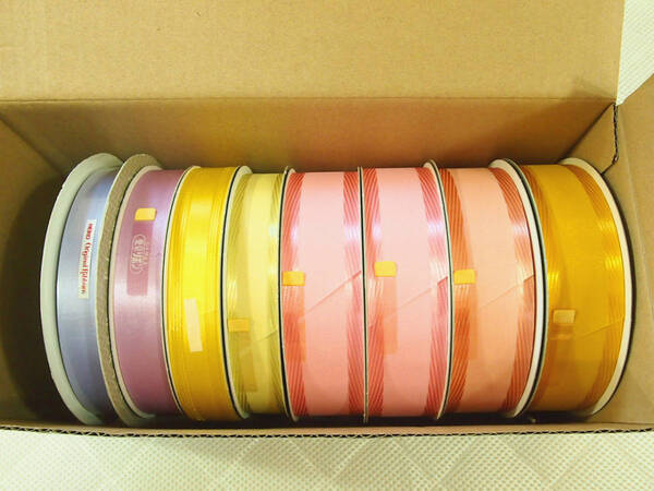 東京リボン 幅広 シャインフルール36mm 24mm ニューパピロン24mm エクセルサテン24mm その他22mm 8巻セット
