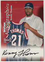 99-00 Skybox Autographics【Kenny Thomas】Rockets RookieAuto_画像1