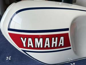 RZ250 initial model (4L3 ) pearl white Yamaha original fuel tank ( new goods unused )