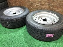 トヨタ純正 14.5inch 6.75j × BRIDGESTONE 245/50R14.5 PCD139.7 6穴 ハイエース ジャストロー スーパーシングル_画像1