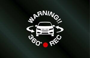 グレイス GM用 360° ドラレコステッカー 7cm×7cm ドライブレコーダー ドラレコ ステッカー セキュリティ
