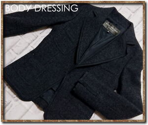 ☆BODY DRESSING Deluxe　ボディドレッシングデラックス　ウールジャケット　チャコール☆