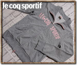 *le coq sportif Le Coq s Porte .f вышивка ввод джерси жакет серый * немного дефект 