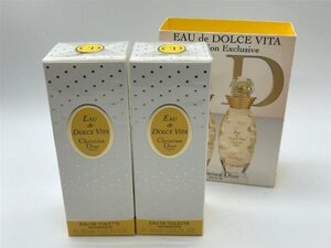 ■【YS-1】 未使用 香水 ■ ディオール Christian Dior ■ DOLCE VITA ドルチェヴィータ EDT 30ml 2本セット 【同梱可能商品】■K