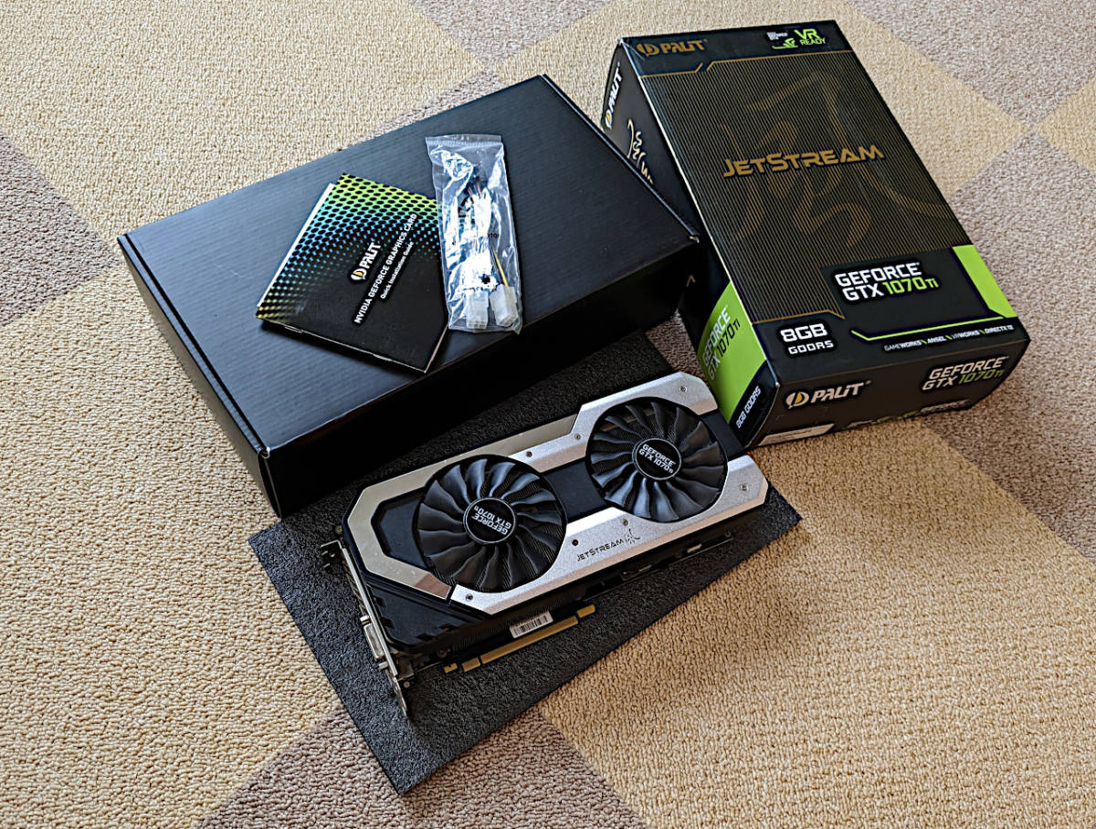 カタログギフトも! Palit Nvidia GTX1070 8GB DUAL 箱 付属品なし