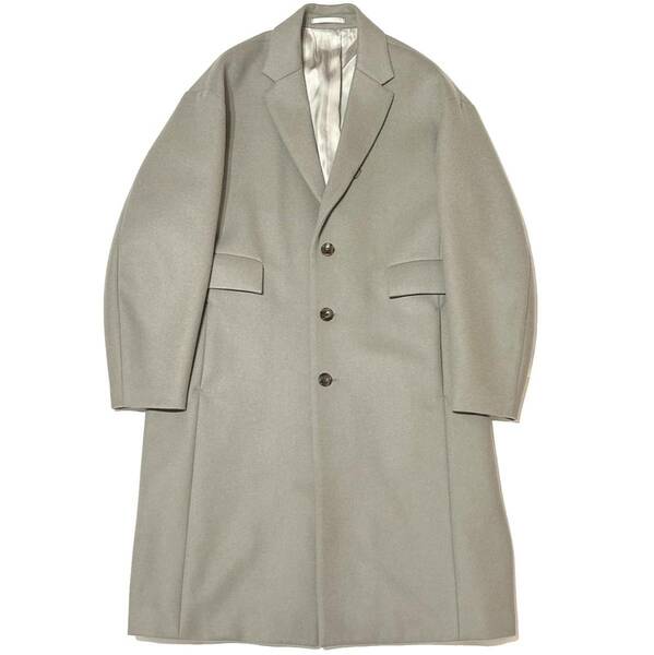 定価9.4万 KAZUYUKI KUMAGAI ATTACHMENT Cashmere mixed double melton chester coat 2 カズユキクマガイアタッチメント チェスターコート