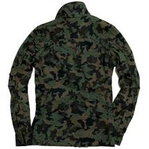 定価3万 wjk cotton twill camo military shirts jkt Sサイズ コットンツイルカモフラミリタリーシャツジャケット　akm ジュンハシモト_画像2