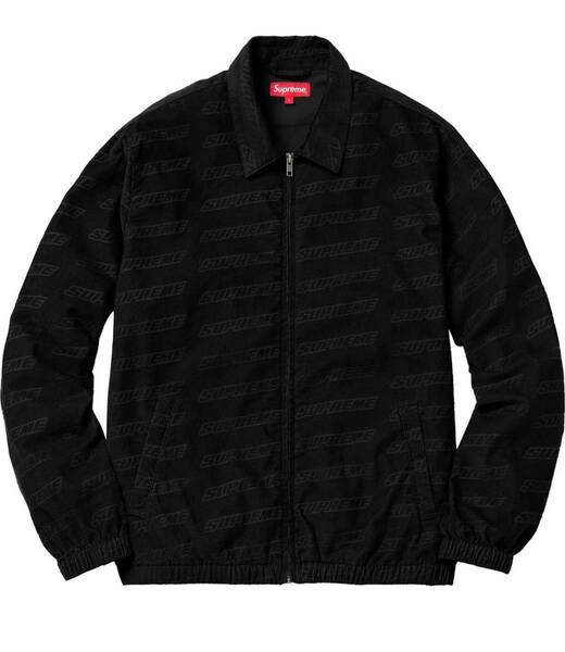 ◆Supreme /軽い！着やすい！ロゴ入り　長袖　ジャケット　Debossed Logo Corduroy Jacket 　黒 　M　 シュプリーム　ジャンパー　SS18J74