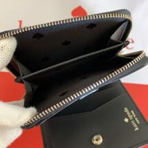 ◆ケイトスペード/ベージュ×ブラックのバイカラーが可愛い♪機能的！！ミニ財布　2つ折り財布　WLR00636　プレゼントに！_画像7