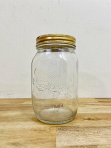 イタリア Italy ヴィンテージ JAR 保存容器 キッチン雑貨 フラワーベース 花瓶 メイソンジャー 小物入れ 店舗什器 店舗備品【6456】