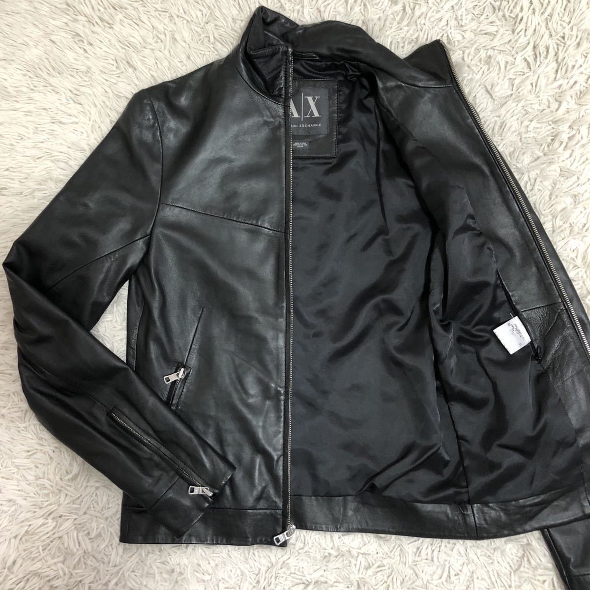 ヤフオク! -「(armani アルマーニ) レザージャケット」(Mサイズ