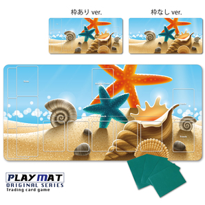 カードゲーム プレイマット ポケカ など用 MTG 用 遊戯王 用 デュエマ 用 TCG デスクマット マウスパッド バトル 選べる枠有無 水 海 55