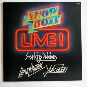 中古LP☆「SHOW BOAT LIVE!」憂歌団/しーちゃんブラザース穂☆解説ライナーつき☆ジャケットは全体的に経年変化の色褪せ・クスミがあります