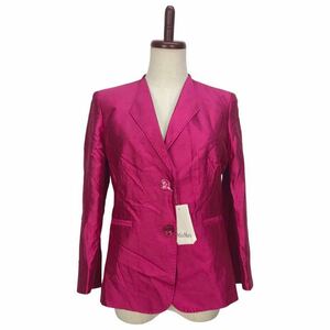 MAX MARA Max Mara lady's pink silk . jacket blaser outer outer garment 42 inscription 