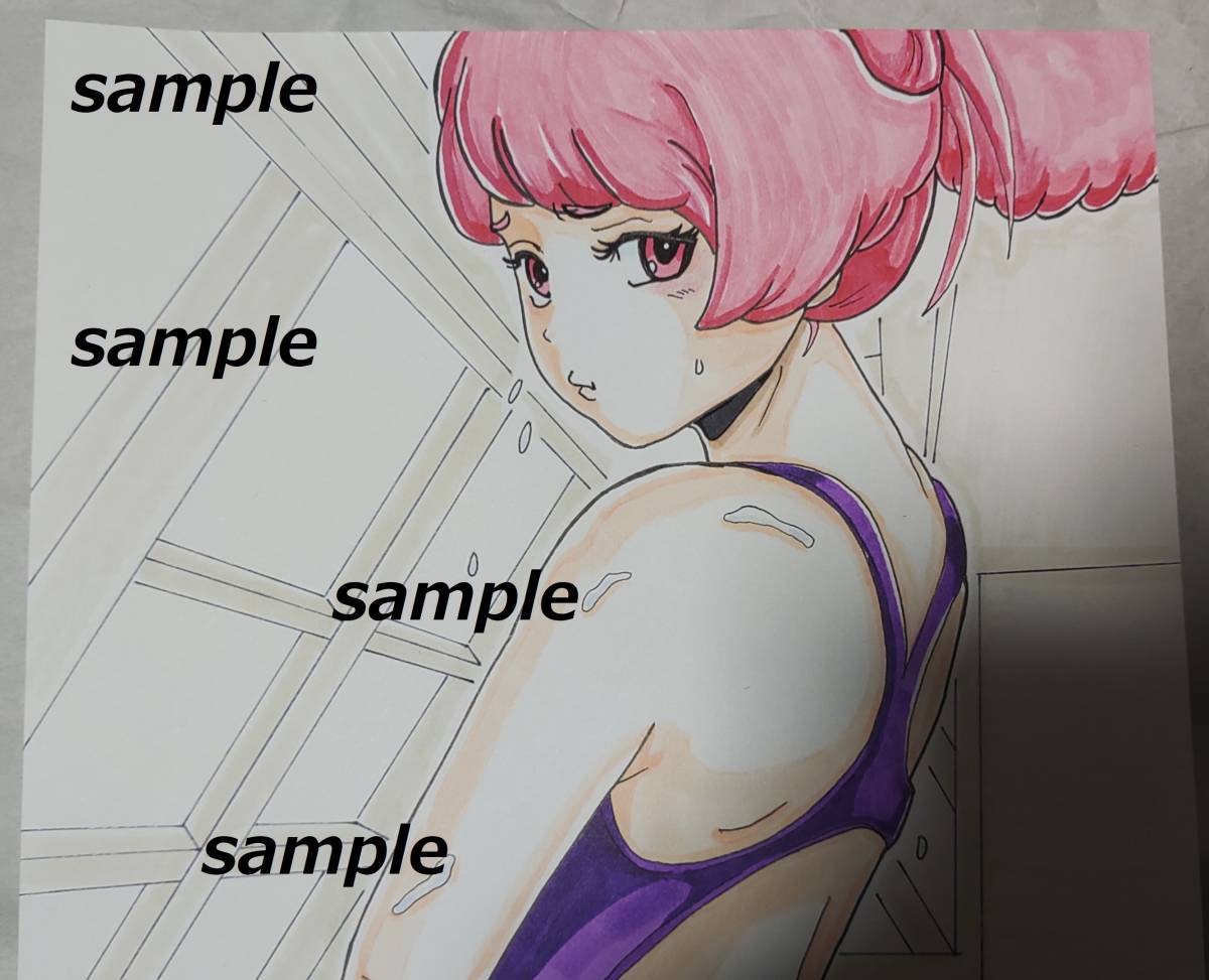 В комплект входит иллюстрация OK Mobile Suit Gundam Witch of Mercury Туту Школьный купальник / Школьный купальник Doujin Нарисованная вручную иллюстрация Фан-арт GUNDAM, комиксы, аниме товары, рисованная иллюстрация
