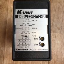 測温抵抗体変換器 KRS-34-R/K 絶縁信号変換器 アイソレータ M-SYSTEM アイソレーション アイソレーター RTD 0-10V出力 DC24V 高速応答_画像1