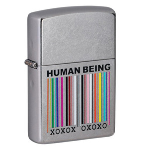 ジッポー オイルライター アメリカ加工 #PF49578 Human Being&ギフトボックスセット（オイル＋フリント+BOX）/送料無料