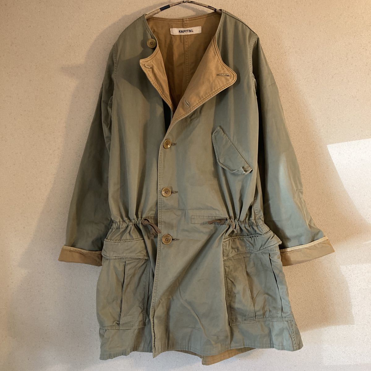 陰山織物謹製 2016AW KAPITAL リネン キャンバス スラッピー ローラー