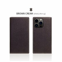 送料無料★SLG Design iPhone13Proケース手帳型シボ加工 SD22126i13PBC(Brown Cream)_画像6