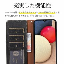 送料無料★Xperia 1 III ケース 手帳型 SO-51B SOG03 耐衝撃 ストラップ付き (ブラック)_画像2