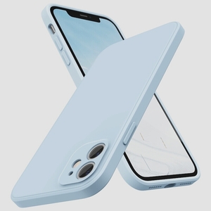 送料無料★SURPHY iPhone11 ケース シリコン 耐衝撃 全面保護 ワイヤレス充電対応(6.1インチ クラウドブルー)