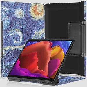 送料無料★Lenovo Yoga Tab 13 ZA8E0008JP ケースタブレット 新型 高級PU レザー (スターブルー)