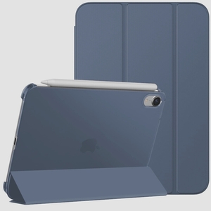 送料無料★JEDirect iPadmini6ケース8.3インチ Pencil2対応 オートウェイクアップ/スリープ機能(紺)