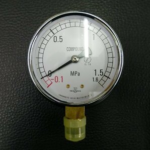 未使用 山本計器製造 (株) YAMAMOTO KEIKI INSTRUMENTS 連成計 COMPOUND GAUGE 径 75 3/8 －0.1~1.6MPa 管理No.34169の画像1