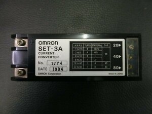 中古 オムロン OMRON カレント コンバーター CURRENT CONVERTER 型式: SET-3A 管理No.34268