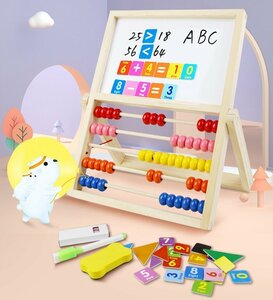 CJM422* black board attaching set child 50 sphere soroban figure teaching material arithmetic toy intellectual training toy . record? wooden number. study parent ....