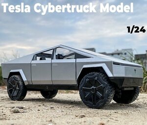 PYD732★テスラモデイキャスル 1/24 ダ 完成品 ニカーミ ■ オフロード 車レクション コ 展示用 合金 プラ モデル 3色 