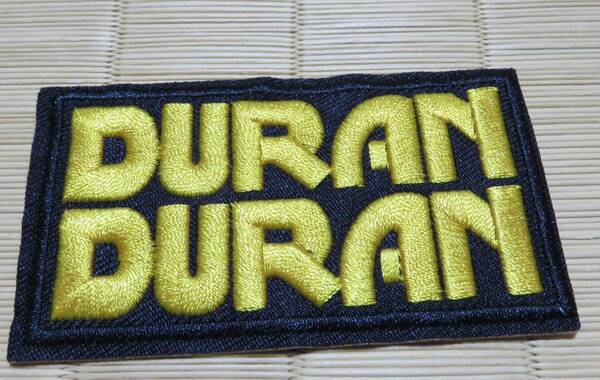 長方形　黒黄　英語 ◆新品デュラン・デュラン　Duran Duran　イギリス　ロックバンド　刺繍ワッペン激渋■UKイギリス　ミュージック　音楽