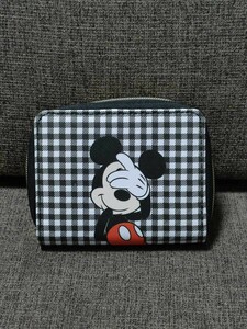 ☆【SHIPS】Disney☆ミッキーマウス☆カードケース☆小銭入れ☆蛇腹☆USED☆【150】