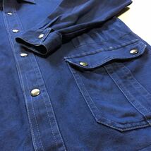 70's French Vintage Work Denim Blouson フランス ビンテージ ワーク デニム ブルゾン M 欧州 古着（ドイツ スイス ユーロ ヨーロッパ）_画像5