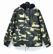 X-girl エックスガール HOODED PUFF VEST フーデッドパフベスト 2 BLACK×CAMO REVERSIBLE リバーシルブル 中綿入り 2WAY カモ 迷彩_画像8