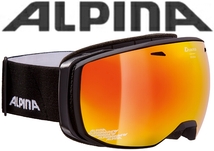 即決は送料無料 新品アルピナ眼鏡使用可能スキーゴーグルESTETICA MMレッドS2ブラックマット スノーボードA7246831マルチミラーALPINA_画像1