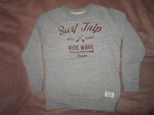 超レア！新品！ Surf Trip WEST COAST RIDE WAVE Team CALIFORNIA サーフトリップ スウェット トレーナー 杢灰 サーフィン