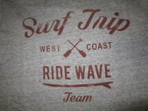 超レア！新品！ Surf Trip WEST COAST RIDE WAVE Team CALIFORNIA サーフトリップ スウェット トレーナー 杢灰 サーフィン_画像2