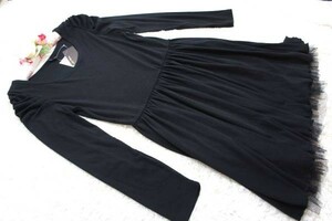 G'day LUV ◆ギャザー袖*スカートチュール裾*ワンピース M